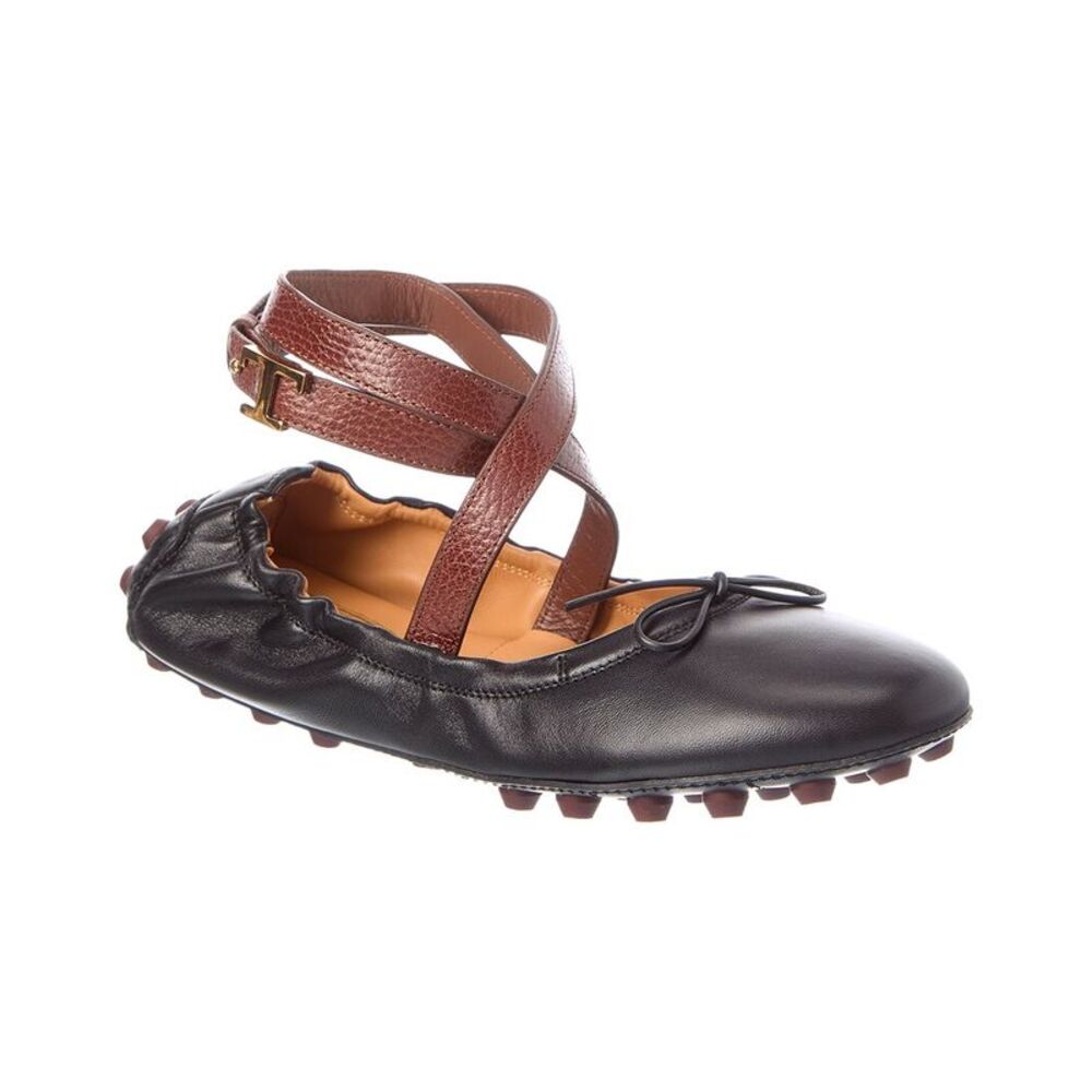 Tod’S Leather Ballet Flat, Black